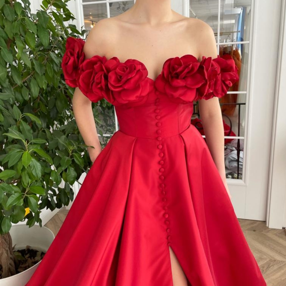 Eternal Blossom Red Gown